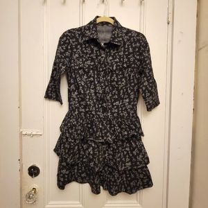 Business casual print dress